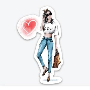 x2 Fashion Love Vinyl Stickers